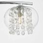 Elma 3 Light Semi Flush Polished Chrome Glass