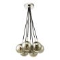 Elpis 7 Light Cluster Pendant Polished Chrome With Smoked Glass