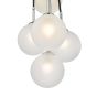 Elpis 7 Light Cluster Pendant Polished Chrome With Opal Glass