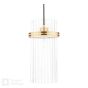 Eltham Pendant Antique Gold and Glass