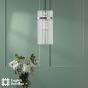 Eltham Pendant Polished Nickel and Glass