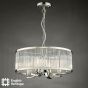 Eltham 4 Light Pendant Polished Nickel and Glass