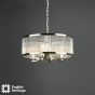 Eltham 4 Light Pendant Polished Nickel and Glass