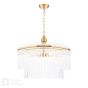 Eltham 6 Light Pendant Antique Gold and Glass