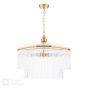 Eltham 6 Light Pendant Antique Gold and Glass