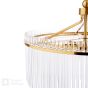 Eltham 6 Light Pendant Antique Gold and Glass