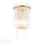 Eltham Wall Light Antique Gold and Glass