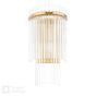 Eltham Wall Light Antique Gold and Glass