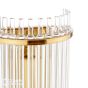 Eltham Wall Light Antique Gold and Glass