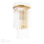 Eltham Wall Light Antique Gold and Glass