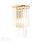 Eltham Wall Light Antique Gold and Glass