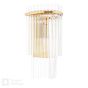 Eltham Wall Light Antique Gold and Glass