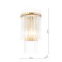 Eltham Wall Light Antique Gold and Glass