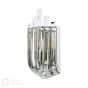 Eltham 2 Light Wall Light Polished Nickel and Crystal