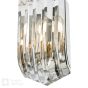 Eltham 2 Light Wall Light Polished Nickel and Crystal