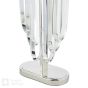 Eltham 2 Light Table Lamp Polished Nickel and Crystal With Shade