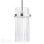Eltham 3 Light Bar Pendant Polished Nickel and Glass