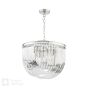 Eltham 4 Light Pendant Polished Nickel and Crystal