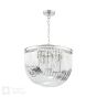 Eltham 4 Light Pendant Polished Nickel and Crystal