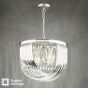 Eltham 4 Light Pendant Polished Nickel and Crystal
