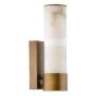 Eneco Bathroom Wall Light Antique Bronze and Natural Alabaster IP44