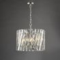Entwine 6 Light Pendant Polished Nickel and Crystal