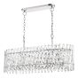 Entwine 10 Light Bar Pendant Polished Nickel and Crystal