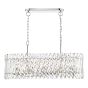 Entwine 10 Light Bar Pendant Polished Nickel and Crystal