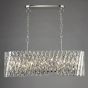 Entwine 10 Light Bar Pendant Polished Nickel and Crystal