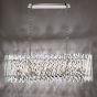 Entwine 10 Light Bar Pendant Polished Nickel and Crystal