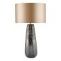 Erdis Table Lamp Blue Art Glass and Antique Brass Base Only