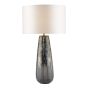 Erdis Table Lamp Blue Art Glass and Antique Brass Base Only
