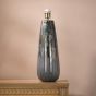 Erdis Table Lamp Blue Art Glass and Antique Brass Base Only