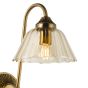 Erika Wall Light Antique Bronze and Amber Glass