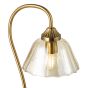 Erika Table Lamp Antique Bronze and Amber Glass