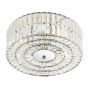 Errol 4 Light Flush Crystal and Polished Chrome