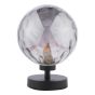 Esben Touch Table Lamp Matt Black With Smoked Dimpled Glass
