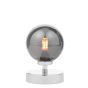 Esben Touch Table Lamp Polished Chrome With Smoked Glass