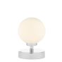 Esben Touch Table Lamp Polished Chrome With Opal Glass