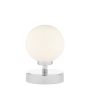 Esben Touch Table Lamp Polished Chrome With Opal Glass