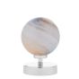 Esben Touch Table Lamp Polished Chrome With Planet Style Glass