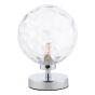 Esben Touch Table Lamp Polished Chrome With Clear Dimpled Glass