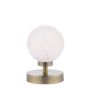 Esben Touch Table Lamp Antique Brass With White Confetti Glass