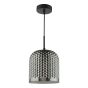Esila Pendant Matt Black and Smoked Glass