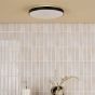 Essien Bathroom Ceiling Light White and Black LED IP44