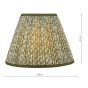 Esther Green Cotton Empire Shade 30cm