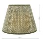Esther Green Cotton Empire Shade 40cm