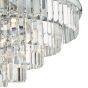 Eulalia 12 Light Flush Polished Chrome Crystal