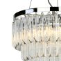Fame 5 Light Pendant Glass and Polished Nickel