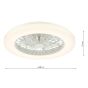 Ceiling Fan Flush White Fitting Only LED